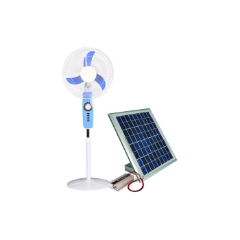 Ventilateur solaire rechargeable avec port USB
