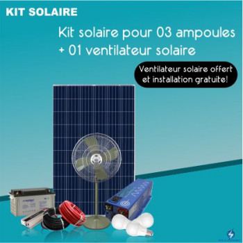 Kit de Ventilateur de Panneau Solaire Étanche Portable Ventilateur