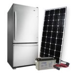 Réfrigérateur solaire écologique avec panneau photovoltaïque
