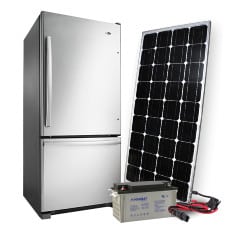 Réfrigérateur solaire écologique avec panneau photovoltaïque