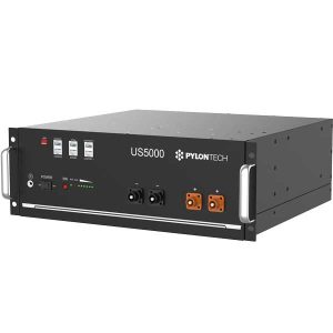 Découvrez la Batterie Lithium US5000 4.8kW/48V LiFePO4 de Pylontech : capacité élevée de 4.8 kWh, performance fiable et sécurité accrue pour vos systèmes solaires résidentiels et commerciaux