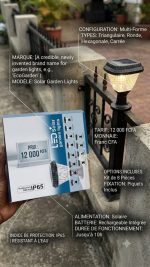 Lampe solaire décorative de jardin