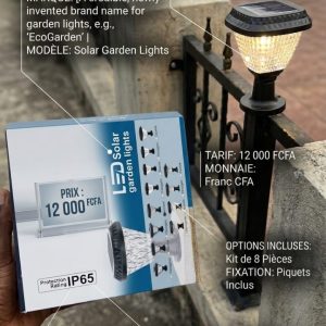 Lampe solaire décorative de jardin