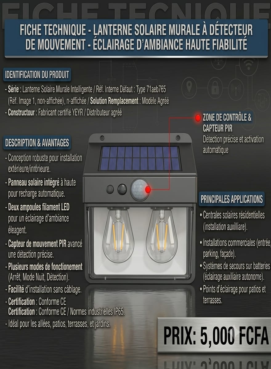 fd355de5-8e8f-4afe-8bf1-284ce930bad8 Lanterne Solaire Murale Intelligente